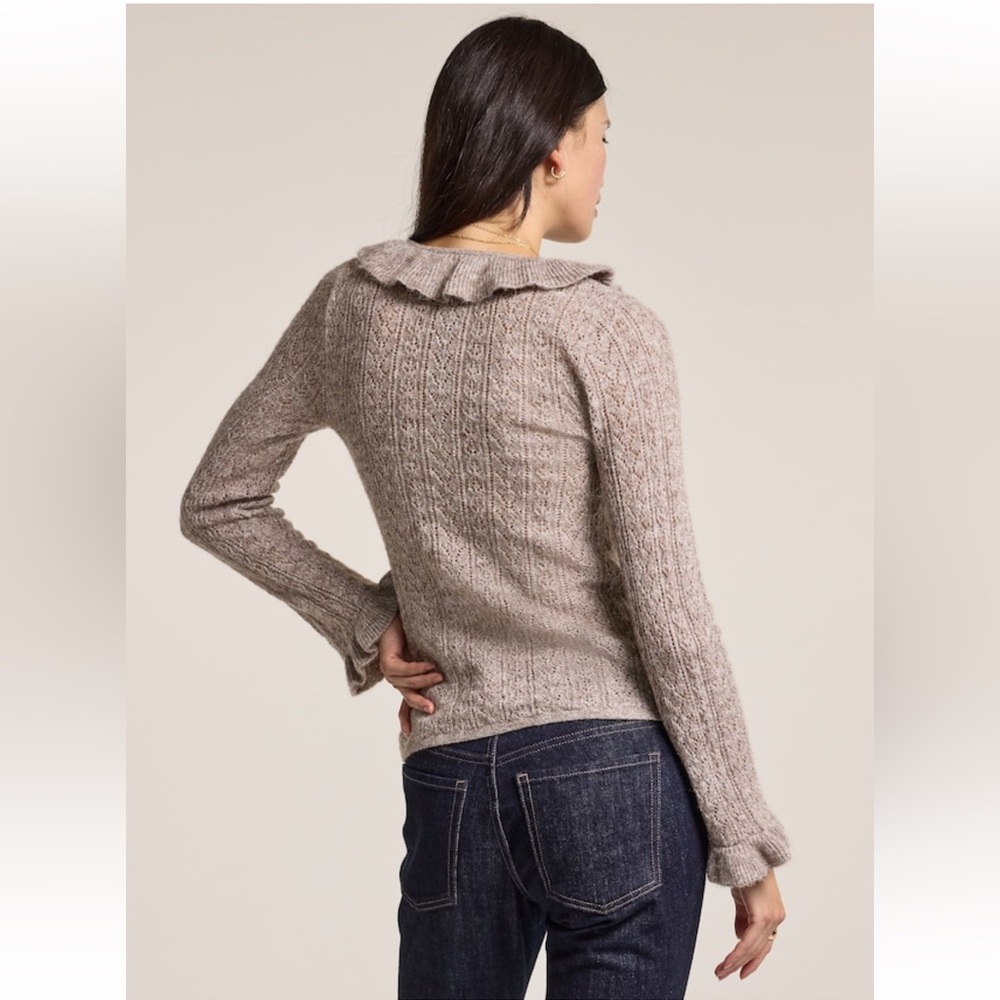 Old Navy X Anna Sui Ruffle Cardigan Sweater - Picture 2 of 6